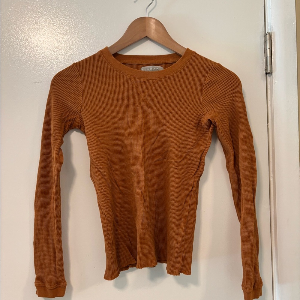 Everlane Waffle Knit Long Sleeve